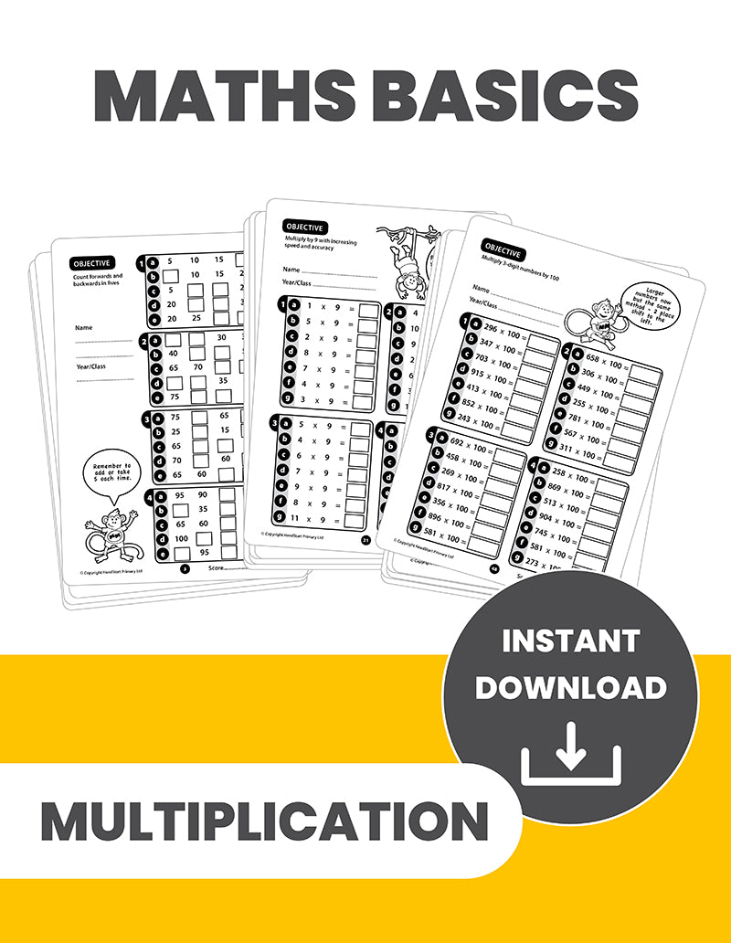 The Multiplication Book: INSTANT DOWNLOAD