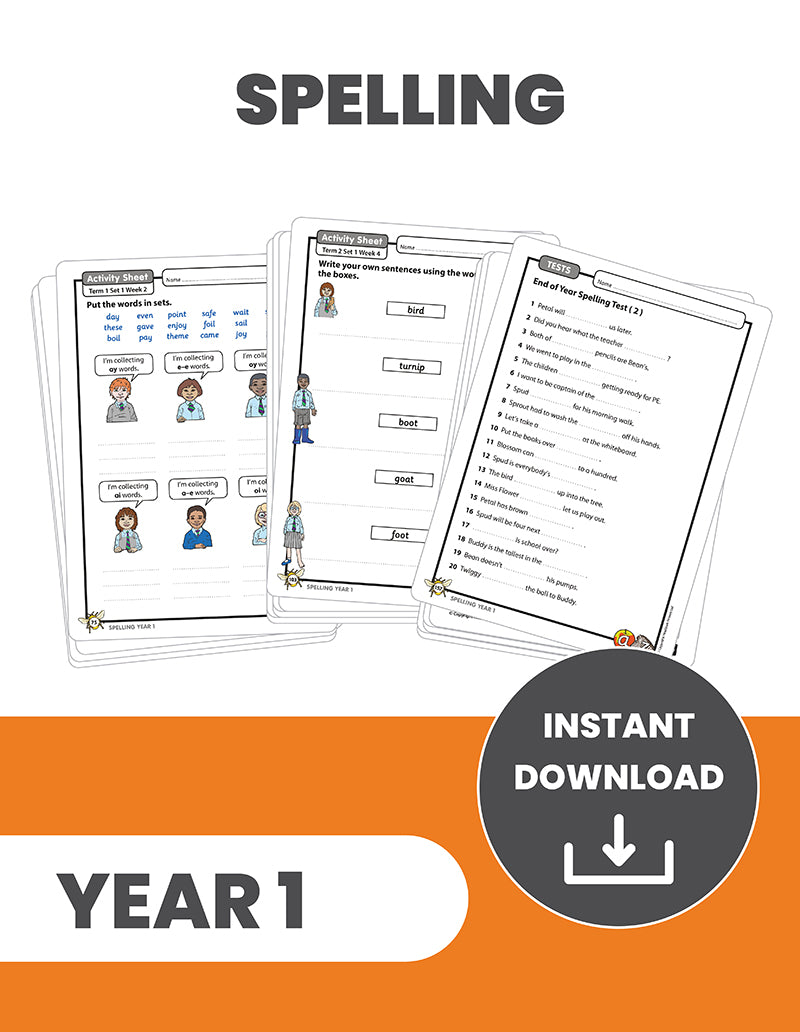 Year 1 Spelling: INSTANT DOWNLOAD