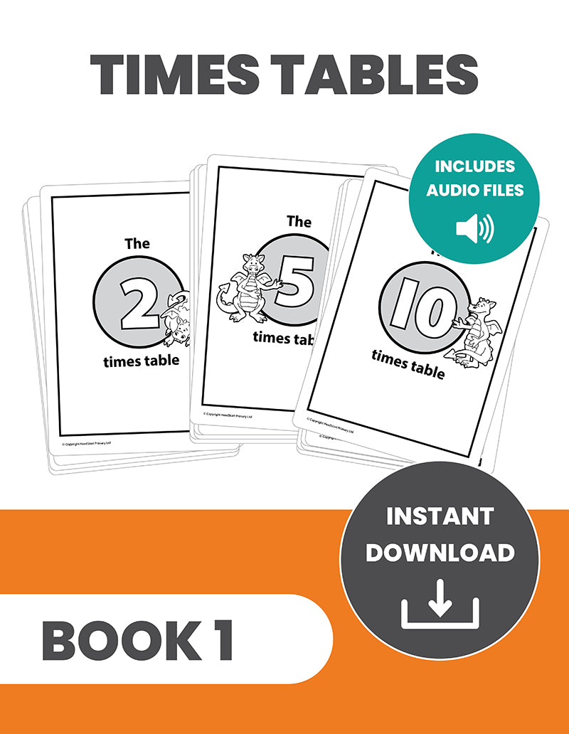 Learn Your Times Tables Book 1 (2x, 5x, 10x): INSTANT DOWNLOAD