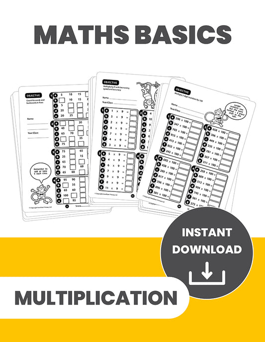 The Multiplication Book: INSTANT DOWNLOAD