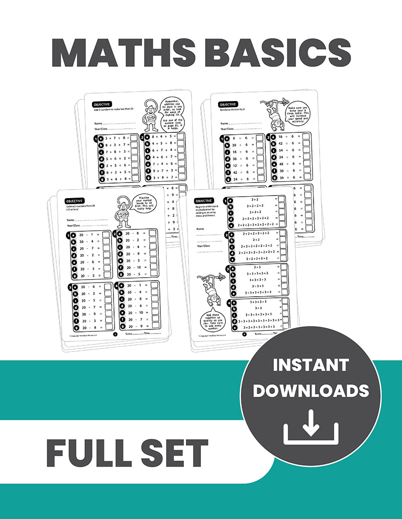 Basic Math All In One Maths Basics Series FULL SET: INSTANT DOWNLOADS – HeadStart Primary