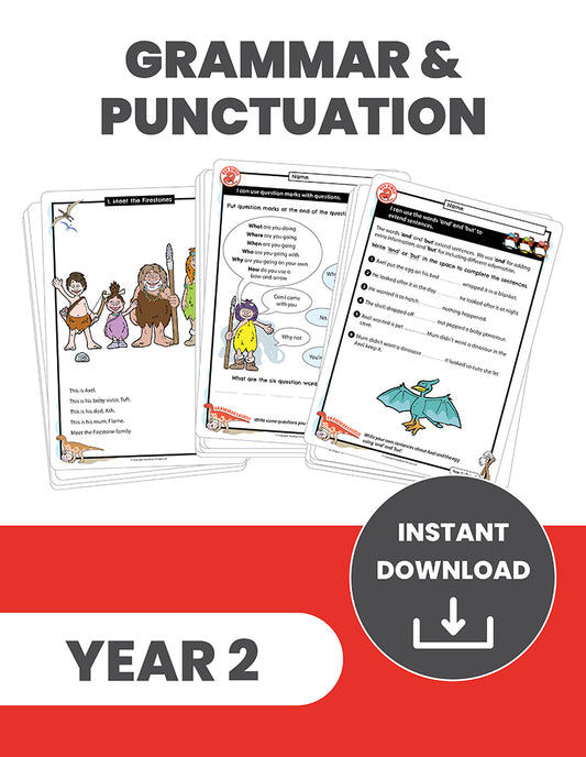 Year 2 Grammar and Punctuation: INSTANT DOWNLOAD