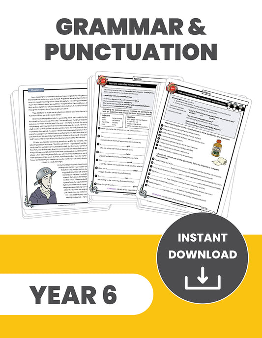 Year 6 Grammar and Punctuation: INSTANT DOWNLOAD