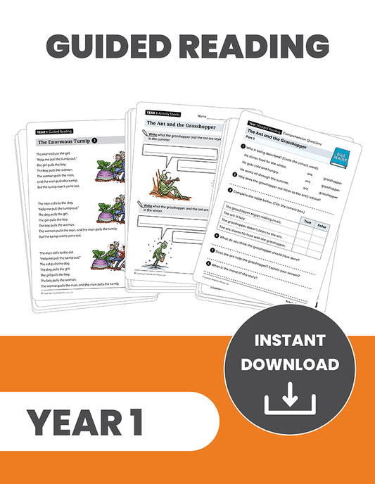 Year 1 Comprehension and Guided Reading: INSTANT DOWNLOAD