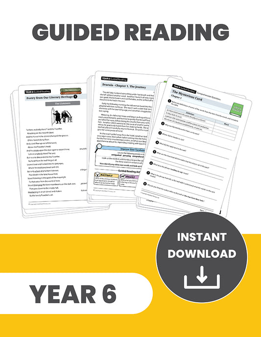 Year 6 Comprehension and Guided Reading: INSTANT DOWNLOAD