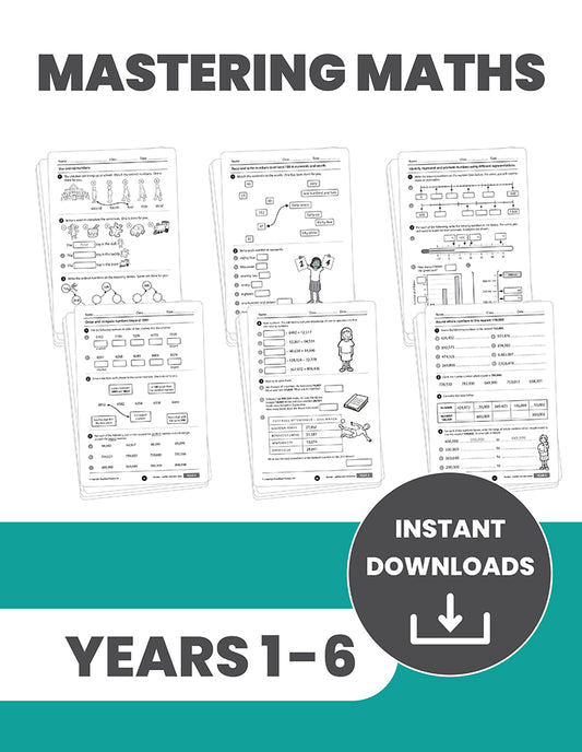 Years 1 to 6 Mastering the Maths Curriculum: INSTANT DOWNLOAD