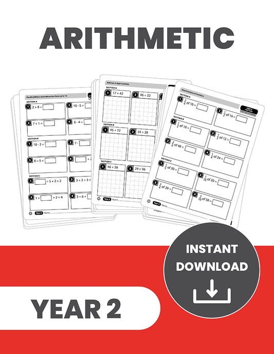 Year 2 Mastering the Arithmetic Curriculum: INSTANT DOWNLOAD