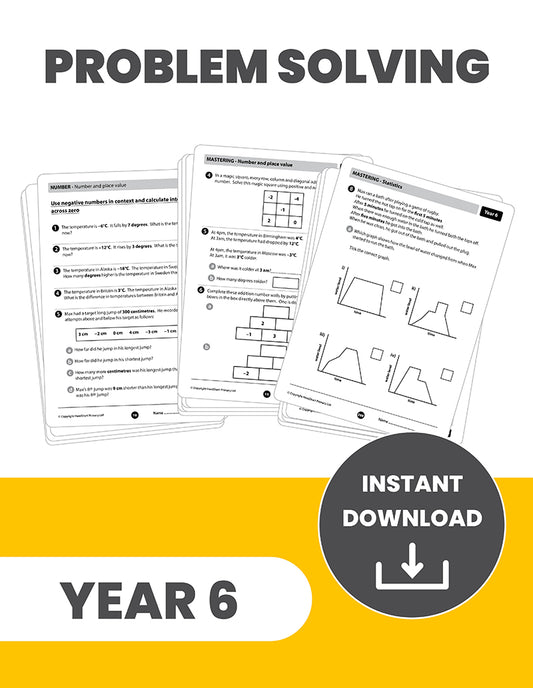 Year 6 Problem Solving, Reasoning and Investigating: INSTANT DOWNLOAD