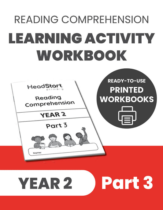 Year 2 Reading Comprehension Learning Activity Workbook: PART 3