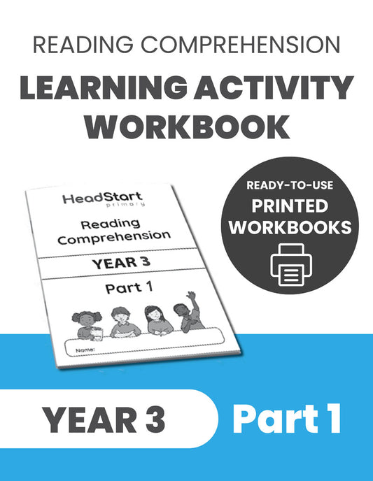 Year 3 Reading Comprehension Learning Activity Workbook: PART 1