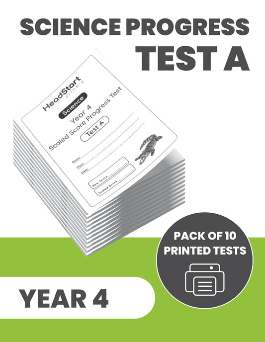 Year 4 Science Progress Test A: PACK OF 10 PRINTED TESTS