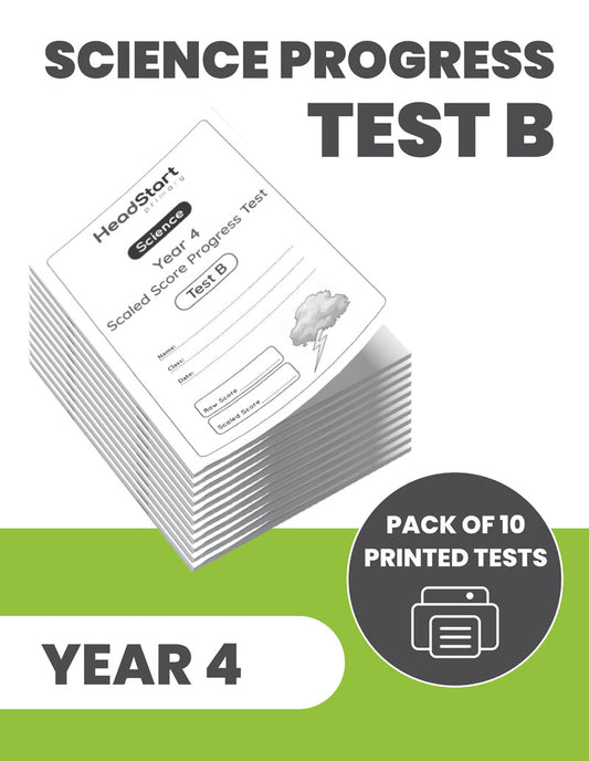 Year 4 Science Progress Test B: PACK OF 10 PRINTED TESTS