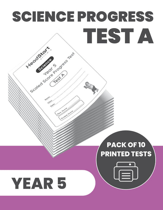 Year 5 Science Progress Test A: PACK OF 10 PRINTED TESTS