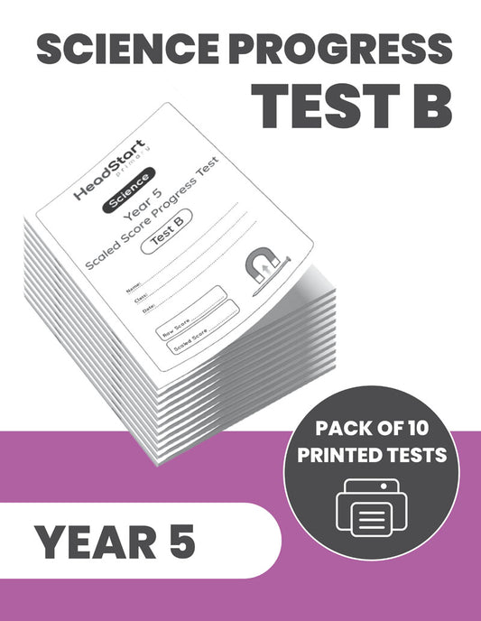 Year 5 Science Progress Test B: PACK OF 10 PRINTED TESTS