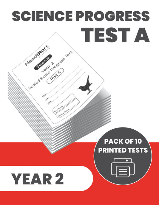 Year 2 Science Progress Test A: PACK OF 10 PRINTED TESTS