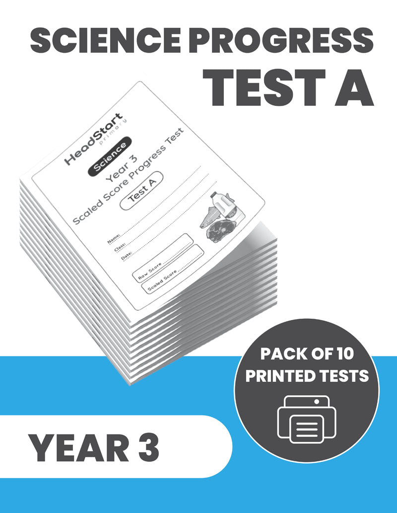Year 3 Science Progress Test A: PACK OF 10 PRINTED TESTS