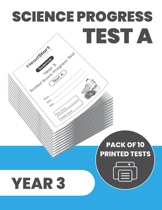 Year 3 Science Progress Test A: PACK OF 10 PRINTED TESTS