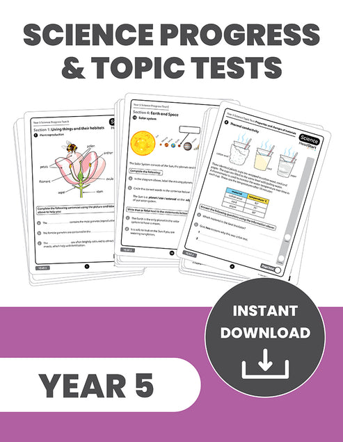 Year 5 Science Scaled Score Progress Tests and Topic Tests: INSTANT DO ...