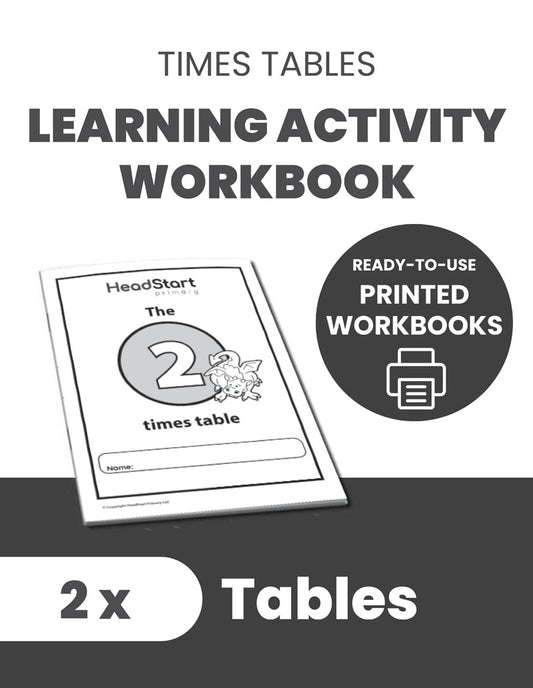 Times Tables Learning Activity Workbook: 2 X TABLES
