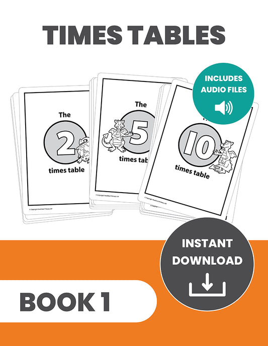 Learn Your Times Tables Book 1 (2x, 5x, 10x): INSTANT DOWNLOAD